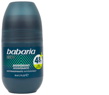 Deodorant roll-on fara alcool pentru barbati protectie 48h+ Babaria Men 50 ml 