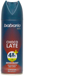Deodorant spray fara aluminiu pentru barbati protectie 48h+ Chocolate Babaria Men 200 ml 