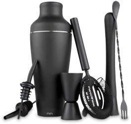 Set Cocktail Shaker - Negru Mat 