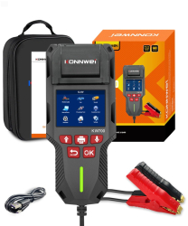 Tester de baterie auto KONNWEI KW700 cu imprimanta termica integrata 12V/24V ecran LCD color compatibil cu AGM GEL EFB Plumb-acid si L 