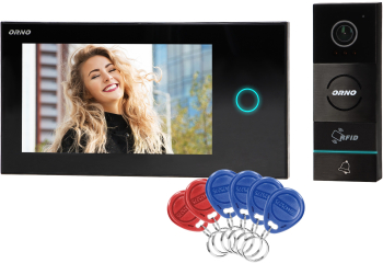 Videointerfon pentru o familie APPOS ORNO OR-VID-WI-1068/B aplicatie mobil color monitor ultra-plat LCD 7 tactil control automat al por 