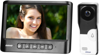 Videointerfon slim LCD 7 color pentru 1 singura familie Negru 