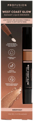 West Coast Glow bronzer lichid radiant Newport Profusion Cosmetics 2 ml 
