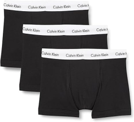 Boxeri Calvin Klein pentru barbati pachet de 3 negru Marimea M 81-86cm - OUTLET 
