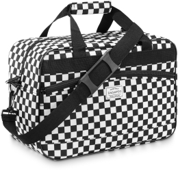 Geanta de voiaj pentru avion alb-negru 40x20x25 20L Zagatto ZG828 