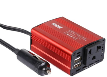 Invertor auto pentru masina 150w VisionHub® 12V pana la 220V Convertor tensiune adaptor priza bricheta auto port usb cu incarcare r 