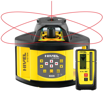 Laser rotativ Nivel System NL520R Digital fascicul rosu planuri orizontale si verticale panta digitala raza de actiune 500m 