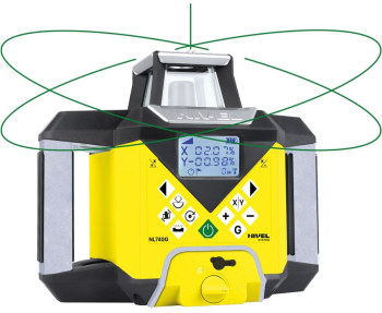 Laser rotativ Nivel System NL740G Digital fascicul verde planuri verticale si orizontale cu pante raza de actiune de pana la 700 m autoa 