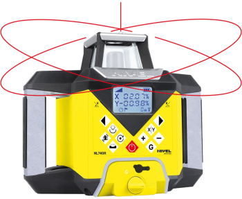 Laser rotativ Nivel System NL740R Digital fascicul rosu planuri verticale si orizontale cu pante raza de actiune de pana la 700 m autoal 