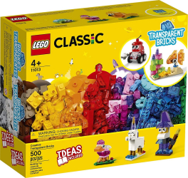 LEGO Classic - Caramizi transparente creative 11013 500 piese