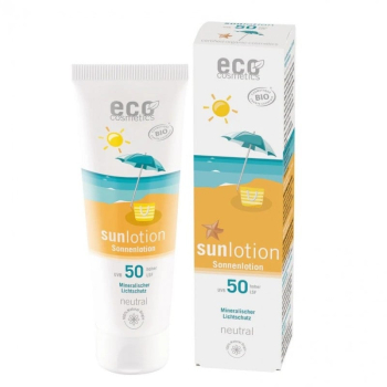 Lotiune Fluida BIO Protectie Solara SPF50 Piele Sensibila FARA PARFUM Rezistenta la Apa 125ml 