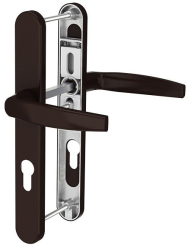 Maner usa termopan Victory exterior 92 x 25 mm cu arc material aluminiu culoare maro RAL8077 