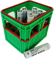 Organizator Baterii AAA - Verde 