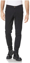 Pantaloni chino Jack Jones Jjimarco Jjdave pentru barbati negru 28W 32L - OUTLET 