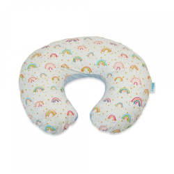 Perna pentru alaptare 2 in 1 cu husa detasabila curcubeu multicolor