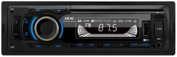 Player auto multi-media AKAI CA016A-9008U Bluetooth Radio FM afisaj LED conector ISO - RESIGILAT 