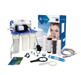 Purificator apa cu osmoza inversa Aquafilter in 6 trepte si pompa booster 