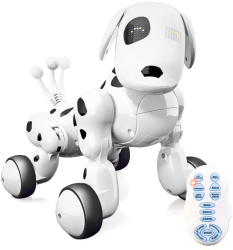 Robot Catel interactiv iUni Smart-Dog vorbitor telecomanda Alb 