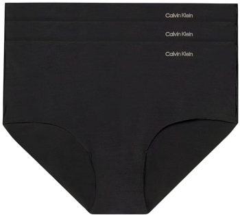 Set 3 chiloti pentru femei Calvin Klein Hipsters 000QD3559E negru M - OUTLET 