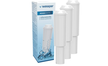 Set 3 filtre de apa pentru espressoare Wessper pentru Jura White - RESIGILAT 