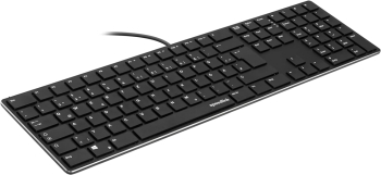 Tastatura cu fir silentioasa Speedlink RIVA Scissor Keyboard cu USB layout german negru - RESIGILAT 