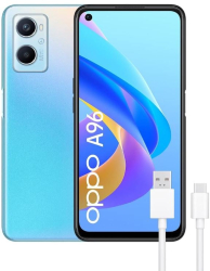 Telefon mobil OPPO A96 Dual SIM 128GB 8GB RAM 4G 5000mAh 33W albastru - RESIGILAT
