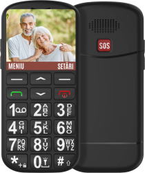 Telefon Mobil Seniori cu Taste Mari CZAY® Meniu in Limba Romana Autonomie 7 Zile Volum Puternic Reglabil Buton SOS 2G Dual Sim Ec