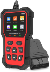 Tester Diagnoza Multimarca Techstar V521 Scanner OBD2 EOBD CAN Citeste peste 4000 coduri eroare ARM 32-bit Cortex-M3 Negru/Rosu