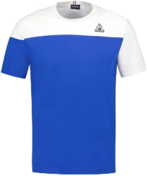 Tricou pentru barbati Le Coq Sportif marimea M alb albastru - OUTLET 