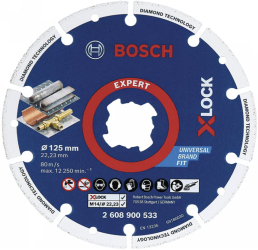 Disc diamantat Bosch Metal Wheel 125mm cu X-LOCK taiere metal 