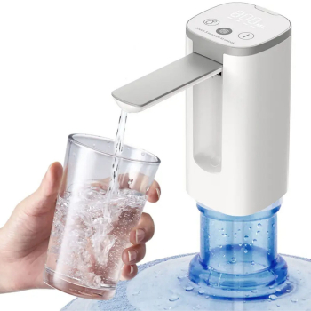 Dozator Apa pentru Bidon 19L CZAY® Dispenser Electric Pliabil cu Ecran Digital Silentios Portabil Fara BPA Non-toxic Dispozitiv cu 