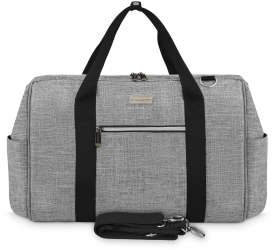 Geanta bebelusi Zagatto Gri 50x22x35 cm 38L Atasabila la carucior Impermeabila Curea de umar detasabila si reglabila ZG683 