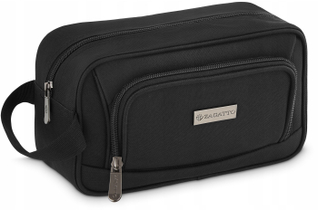 Geanta de toaleta pentru barbati Zagatto R Voyager 25x15x9 cm Neagra Impermeabila ZG730 