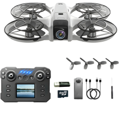 HexaCraft Droneo Alpha &ndash Drona usoara cu camera HD wide 180° ecran HDR control telefon sau telecomanda Headless Mode rotire 36 