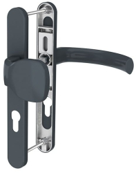 Maner usa termopan Jowisz exterior 85 x 32 mm buton fix cu arc material aluminiu culoare gri antracit mat RAL7016 