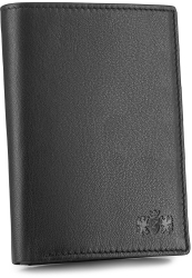Portofel barbati Zagatto R ZG-N4-F2 Fabriano Piele naturala 12.7x9.3x3 cm Negru 