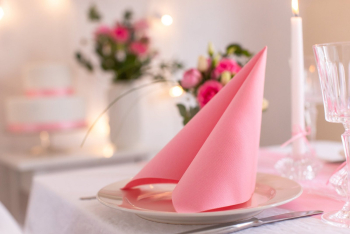 Servetele de masa festive Linclass Light - Pink Roz / 40 x 40 cm / 50 buc 