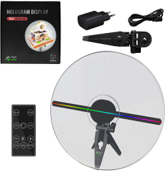 Sistem afisare cu proiector holograma 3D cu 224 leduri pentru reclame GlowforHome ajustare luminozitate tip ventilator afisare imagine s