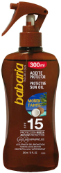 Ulei protectie solara SPF15 & accelerator bronzare tip spray Monoi Tahiti Babaria 300 ml 