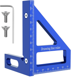Vinclu 45º /90º CZAY® Instrument de Masurare 3D cu Mai Multe Unghiuri Rigla Metalica Triunghiulara Precizie Ridicata 0 002 m 