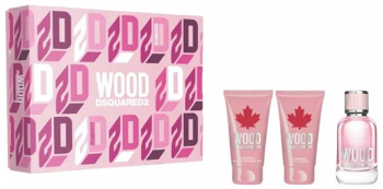 Dsquared Set Dsquared Wood For Her Femei Eau De Toilette 50ml + Lotiune de corp 50ml + Gel de dus 50ml 