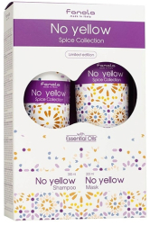 Fanola Set Fanola No Yellow Spice Collection Masca Neutralizare Tonuri Galbene 300 ml + No Yellow Spice Collection Sampon Neutralizare 