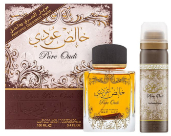 Lattafa Set Lattafa Pure Oudi Unisex Eau De Parfum 100ml + Deodorant 50ml 