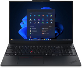 Laptop Lenovo ThinkPad E16 Gen 3 Intel Core Ultra 7 255H 16 inch RAM 16GB SSD 512GB Intel Arc Graphics 140V No OS Black laptop laptopuri notebook ultrabook