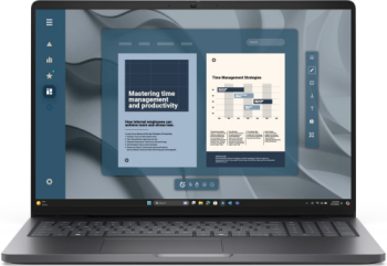 Laptop Dell Pro 16 PC16255 AMD Ryzen 5 PRO 230 16 inch RAM 16GB SSD 1TB AMD Radeon 760M Windows 11 Pro Magnetite laptop laptopuri notebook ultrabook