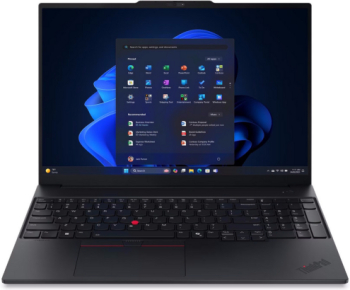 Laptop Lenovo ThinkPad E16 Gen 3 AMD Ryzen 7 250 16 inch RAM 16GB SSD 512GB AMD Radeon 780M Graphics Windows 11 Pro Black laptop laptopuri notebook ultrabook