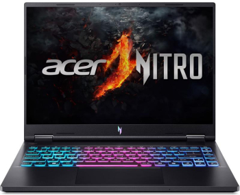 Laptop Gaming Acer Nitro 14 AN14-41 14.5 WQXGA IPS 120Hz AMD Ryzen 7 8845HS 32GB LPDDR5X 1TB SSD GeForce RTX 4060 8GB No OS Obsidian Black laptop laptopuri notebook ultrabook