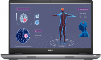 Laptop Dell Precision 7780 17.3 inch FHD Intel Core i9-13950HX 16GB DDR5 SSD 256GB NVIDIA RTX 1000 6GB Windows 11 Pro Titan Grey laptop laptopuri notebook ultrabook