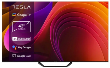 Televizoare - Televizor Tesla LED 43E655BUS 109 cm Smart Google TV 4K Ultra HD Clasa F