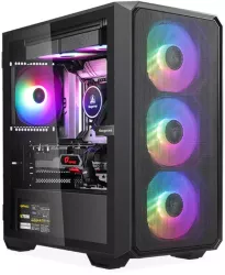 PC Gaming DiaxXa Cheap Play! v2 AMD Ryzen 5 7400 16GB DDR5 SSD 1TB M.2 NMVe NVIDIA GeForce RTX 5050 8GB GDDR6 128 bit calculatoare desktop